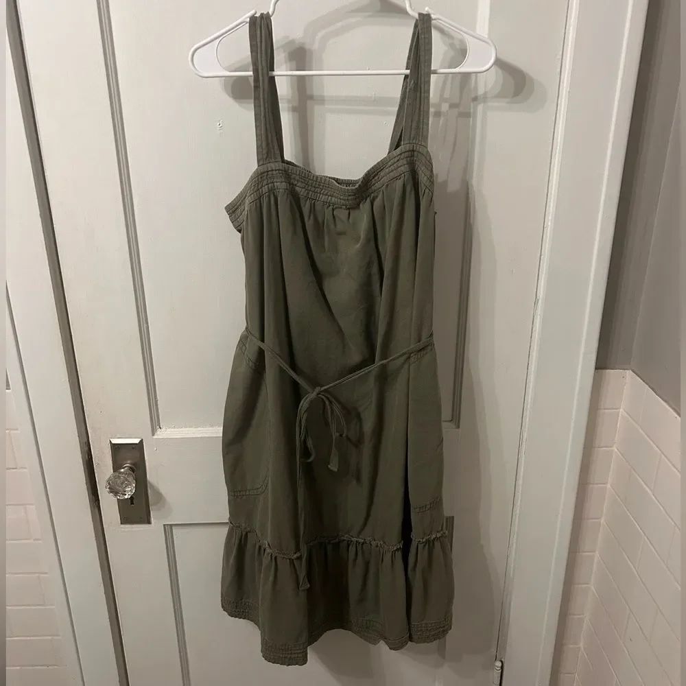 Anthropologie Maeve Olive Green Dress